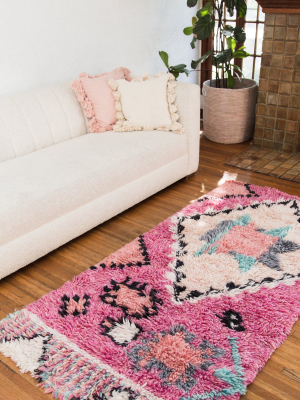 Pink Mixed Pattern Area Rug