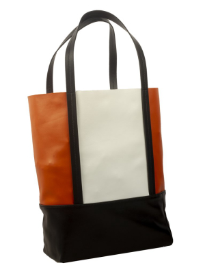 Plan C Colour Block Shopper Tote Bag