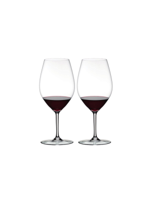 Riedel Overture Double Magnum Crystal Dishwasher Safe Stemmed Multifunctional Wine Glasses, 10.28 Ounce (2 Pack)