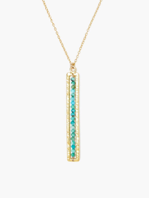 Turquoise And Gold Sedona Necklace