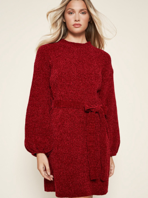 Sabina Chenille Sweater Dress