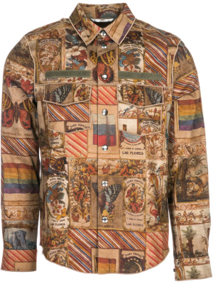 Valentino Graphic Printed Snap-buttons Shirt