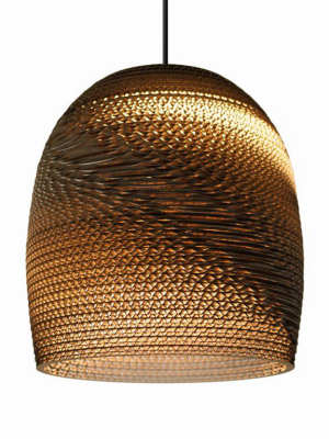 Bell Scraplight Pendant Natural In Various Sizes