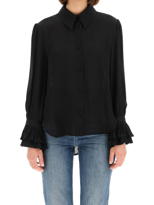 Khaite Ruffled Sleeves Shirt