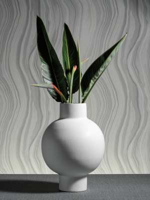 Nora White Stoneware Vase