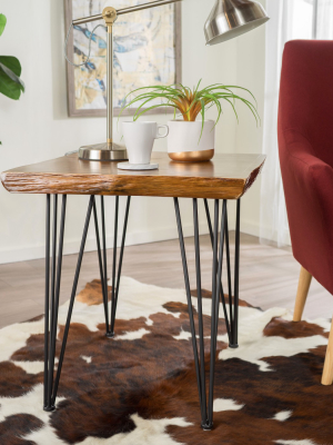 Remington Faux Live Edge End Table - Natural - Christopher Knight Home