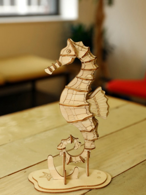 Seahorse 3d Wooden Puzzle