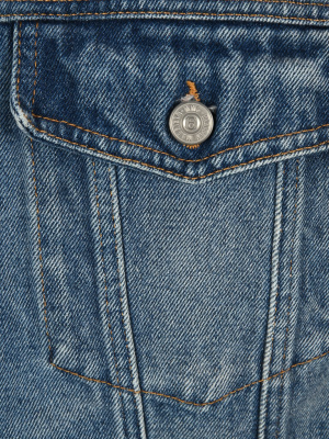 Mm6 Maison Margiela Cropped Denim Jacket