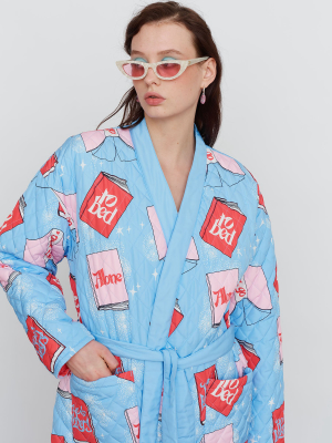 Lo X Laura Callaghan Never Alone Quilted Robe Jacket