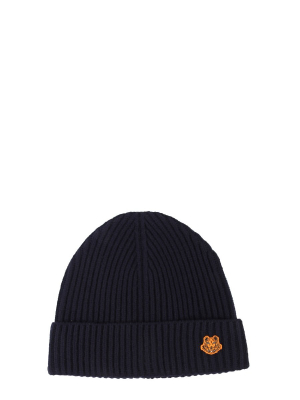 Kenzo Tiger Crest Ribbed Beanie