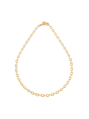 Graduated Oval Link Necklace - Yellow Gold