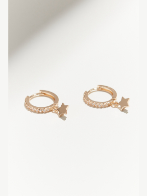 Delicate Charm Huggie Hoop Earring