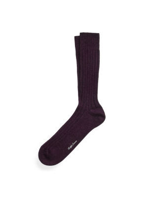 Ribbed Cashmere-blend Dress Socks