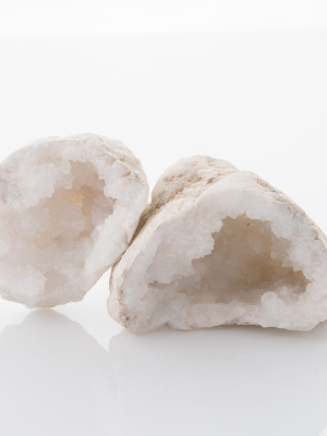 Whole White Quartz Geode