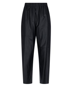 Mm6 Maison Margiela Faux Leather Trousers