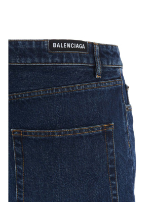 Balenciaga A-line Denim Skirt