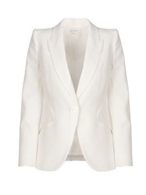 Alexander Mcqueen Leaf Crepe Jacket