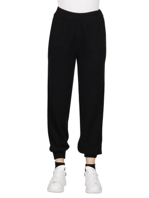 Msgm Elastic Waist Knitted Track Pants