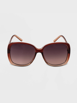 Women's Classic Butterfly Oversized Sunglasses - A New Day™