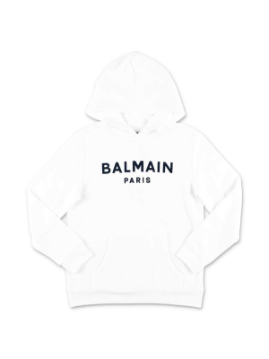 Balmain Kids Logo Printed Hoodie