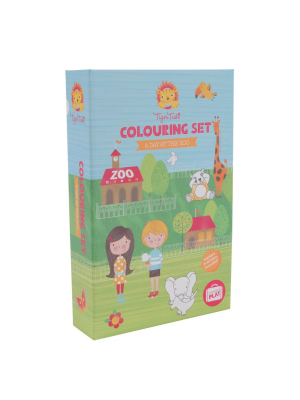 Colouring Set - A Day At The Zoo