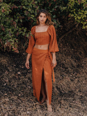 Ella Top - Solid Amber