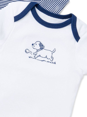 Puppy Toile 3-pack Bodysuits