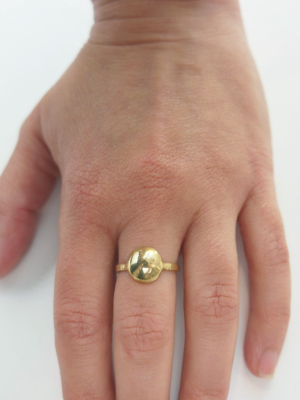 Dome Ring, Yellow Bronze