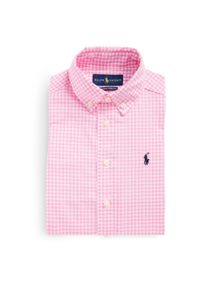 Gingham Cotton Dress Shirt