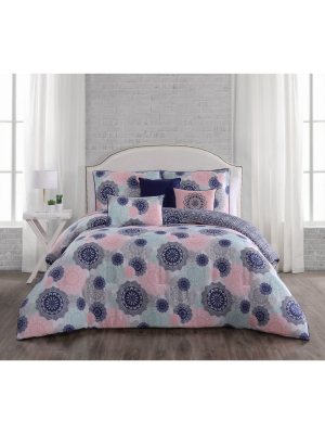 Lorna Comforter Set - Aurora Stone