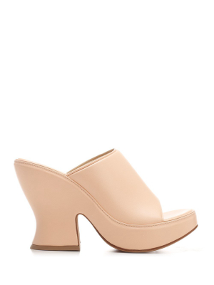 Bottega Veneta Stack Wedge Mules