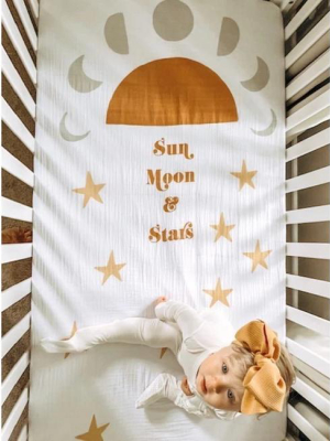 Sun, Moon, And Stars Crib Sheet