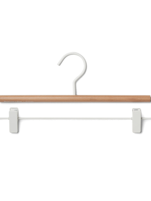 Matte White Metal Pant & Skirt Hangers – Set Of 3