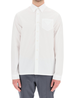 Prada Pocket Patch Tailored Shirt