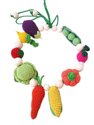 Crocheted Vegetable Teething Necklace