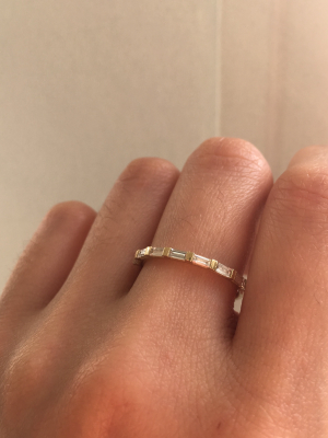 Half Eternity Baguette Ring