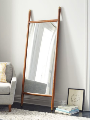 Mid-century Dowel Mirror – Pecan