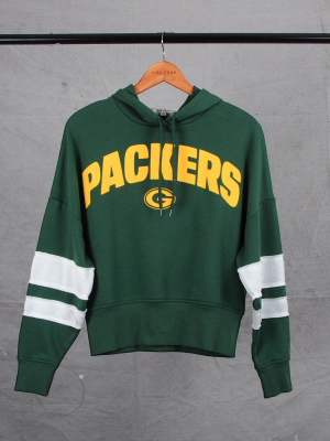 Women's Nfl Packers Sideline Striped Fleece