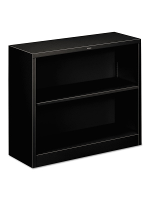 Hon Metal Bookcase Two-shelf 34-1/2w X 12-5/8d X 29h Black S30abcp