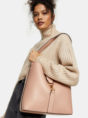 Pink Clip On Hobo Bag