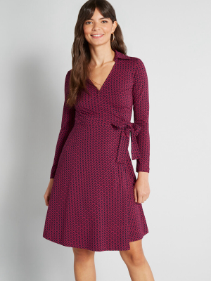 Sangria Saturdays Wrap Dress