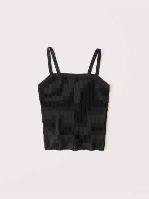 Ribbed Squareneck Tank