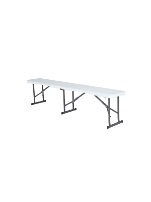 Folding Bench White Granite - Lifetime