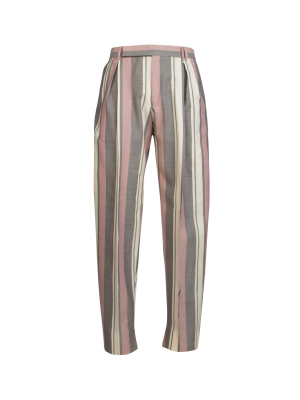 Ermenegildo Zegna Striped Straight Leg Trousers