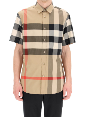 Burberry Tartan Motif Short-sleeve Shirt