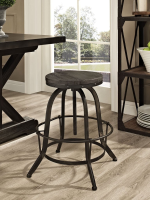 Assemble Wood Top Bar Stool