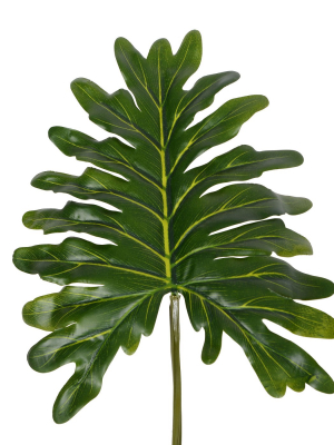 Vickerman Artificial Potted Grand Philodendron Bush.