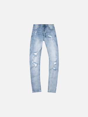 Ksubi Van Winkle Trashed Dreams Denim - Light Blue