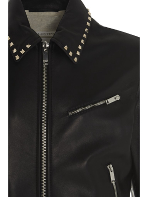 Valentino Garavani Rockstud Biker Jacket