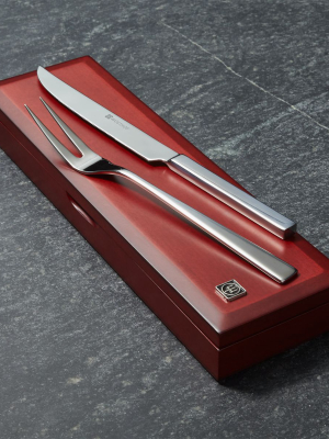 Wusthof ® Stainless Steel Carving Set In Rosewood Box